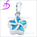 Factory sell flower shape opal silver925 pendant opal inlay jewelry